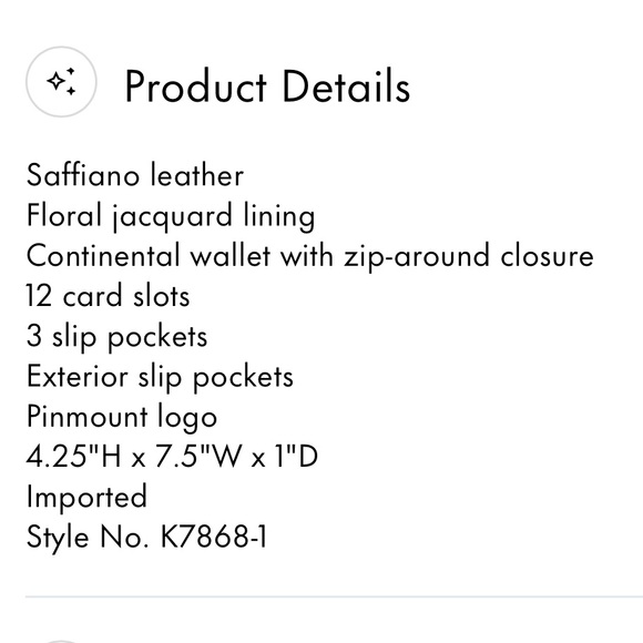 KATE SPADE Pink Tini Embellished Grapefruit Spritz Continental Zip Around Wallet - Picture 16 of 17